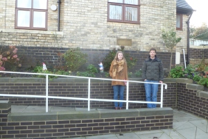 Clara and John with some Gnomes – which seem to be a very common feature of Aged Miners’ Homes!