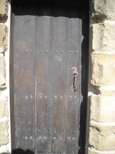The newly hung priest's door. 