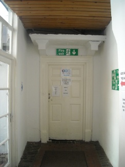 The former Georgian front door of Allington House.