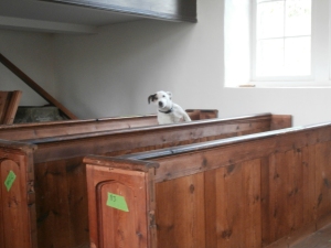 Reg testing out the pews